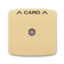 3559A-A00700 D  Kryt spínače kartového, s čirým průzorem, s potiskem, béžová